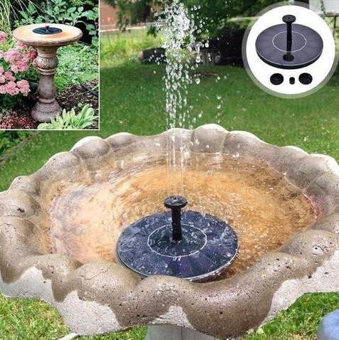 Fuente flotante en miniatura de jardín de mercurio de agua solar