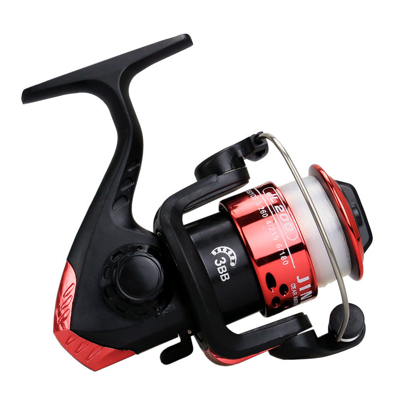 Spinning wheel reel fishing reel 200 type folding handle