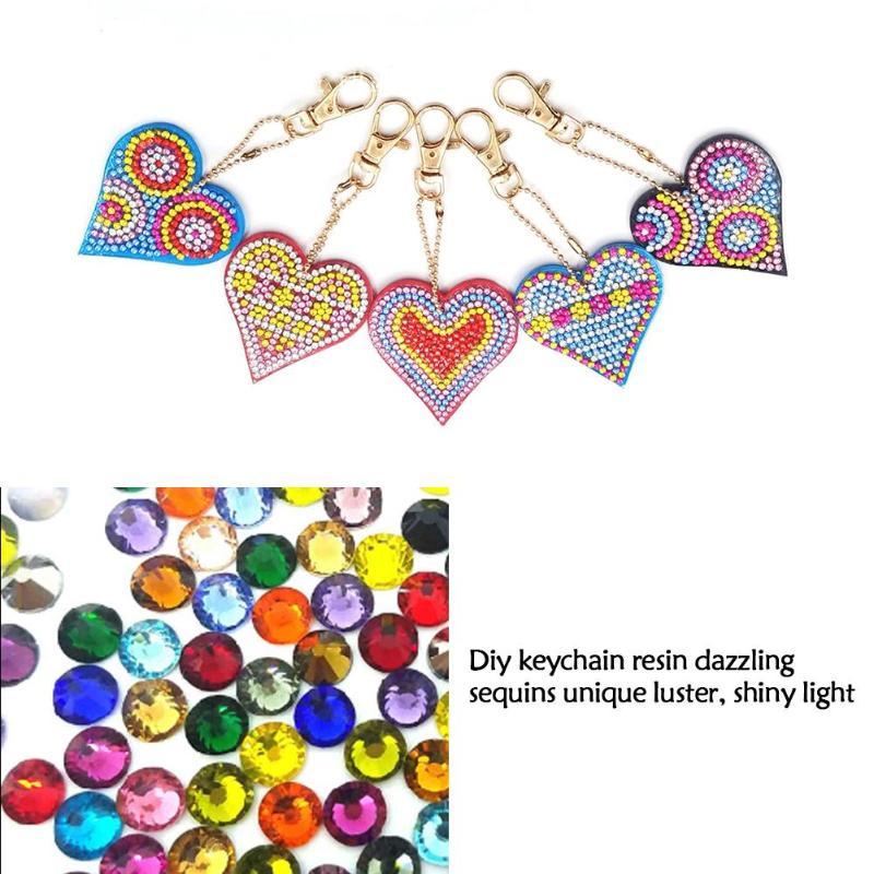 Diamond painting keychain DIY jewelry