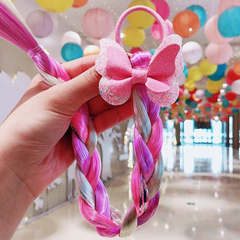 Children's Cartoon Unicorn Color Hair Rope