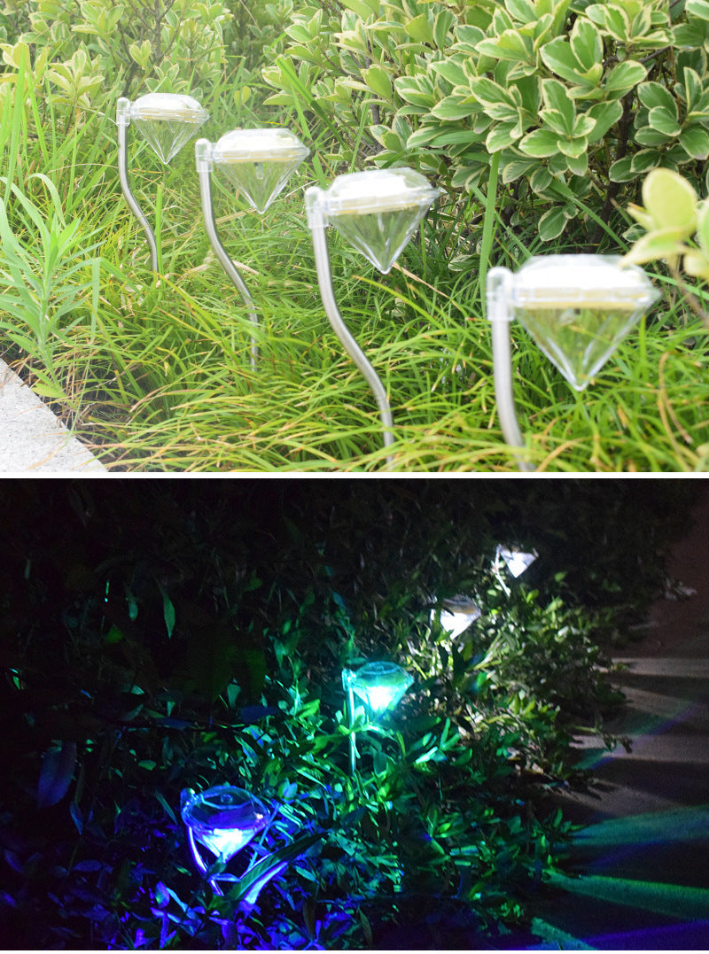 Solar Powered Garden Diamond Light