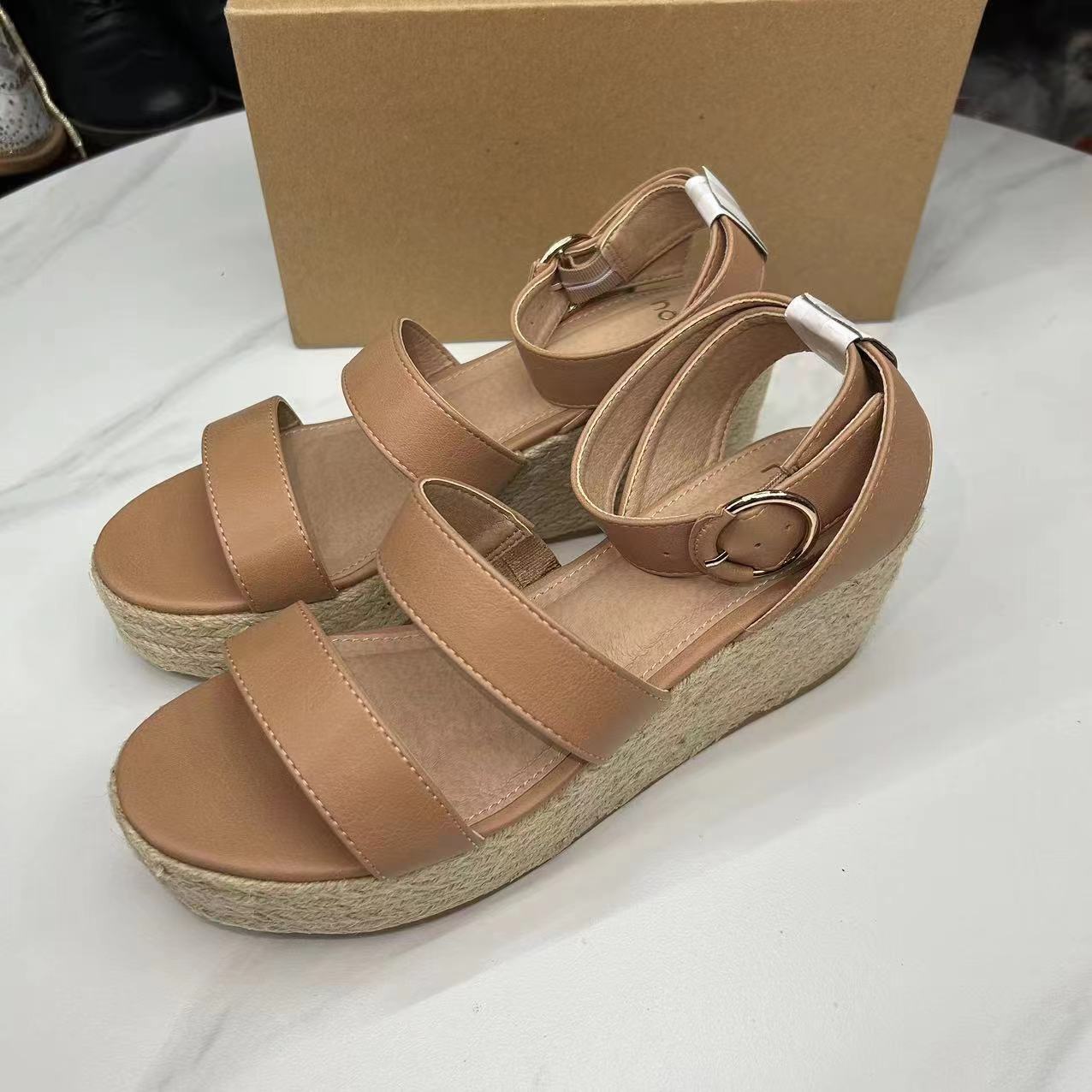 Women's One-strap Wedge Shoes