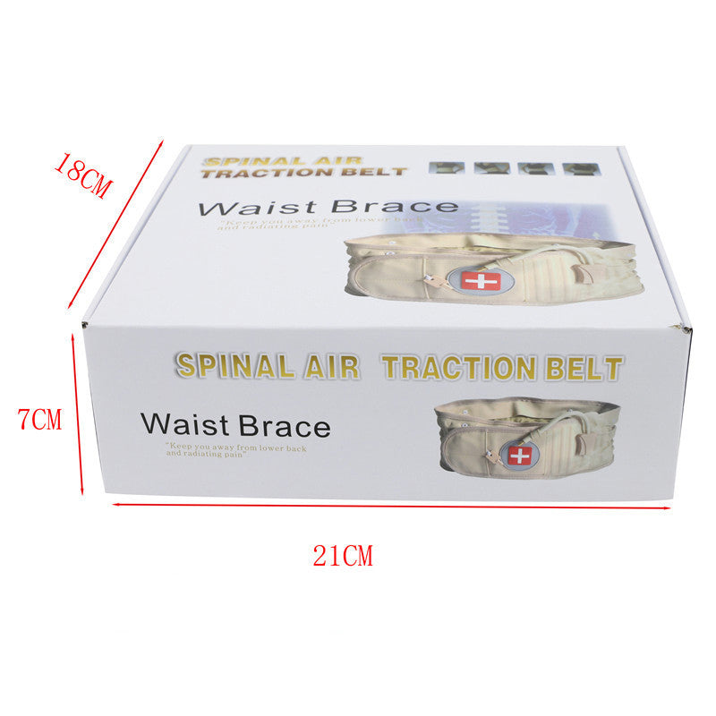 Back Decompression Lumbar Support Belt Waist Air Traction Brace Spinal Back Relief Belt Backache Pain Release Massager