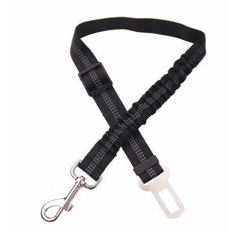 Adjustable Dog Seat Belt Dog Car Seatbelt Harness Leads Elastic Reflective Safety Rope