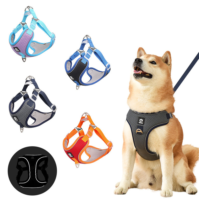 Pet Dog Harness Puppy Adjustable Breathable Mesh Reflective Saddle For Small Medium Dogs Cats Pet Supplies