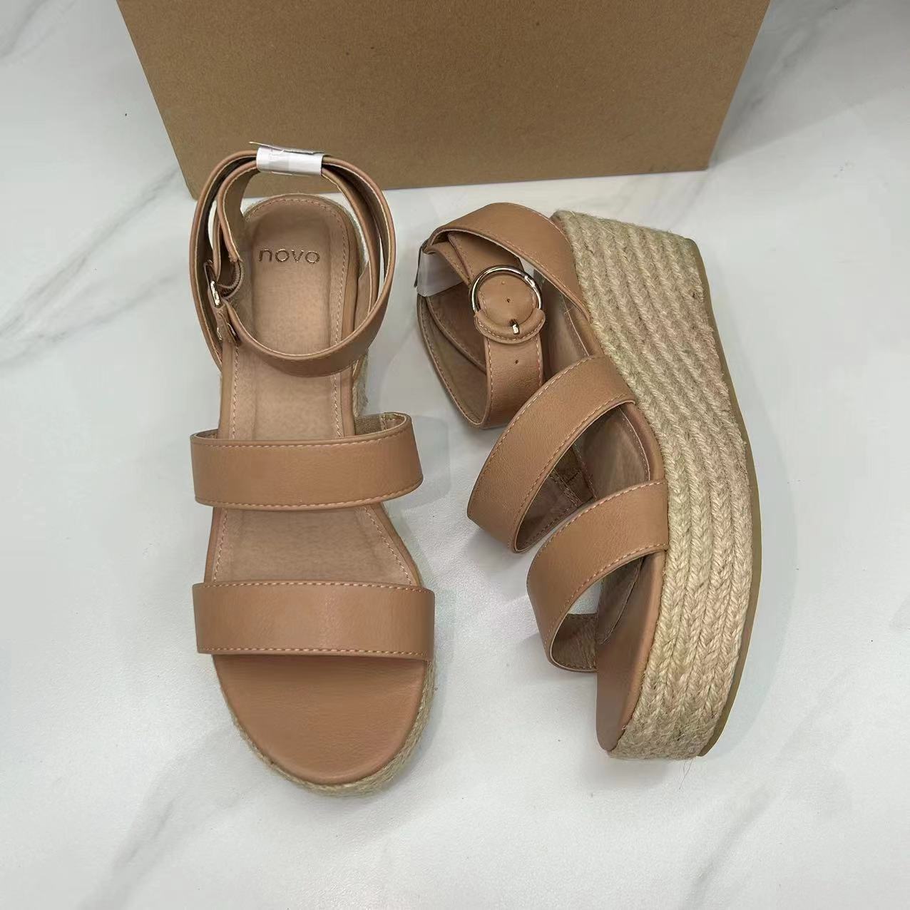 Women's One-strap Wedge Shoes