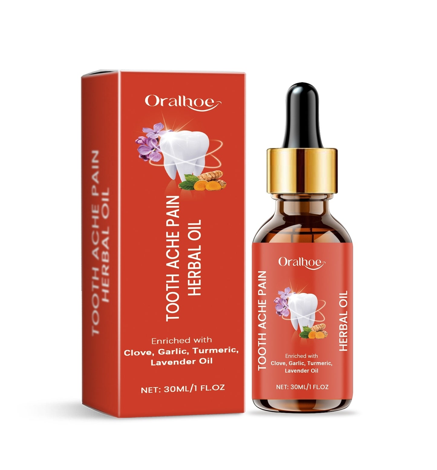 Tooth Ache Pain Herbal Oil