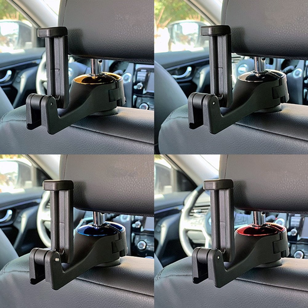 Gancho para reposacabezas de coche, soporte para teléfono, colgador para coche para A4 B6, colgador trasero para asiento, gancho de almacenamiento, soporte para teléfono, Clip de sujeción automático