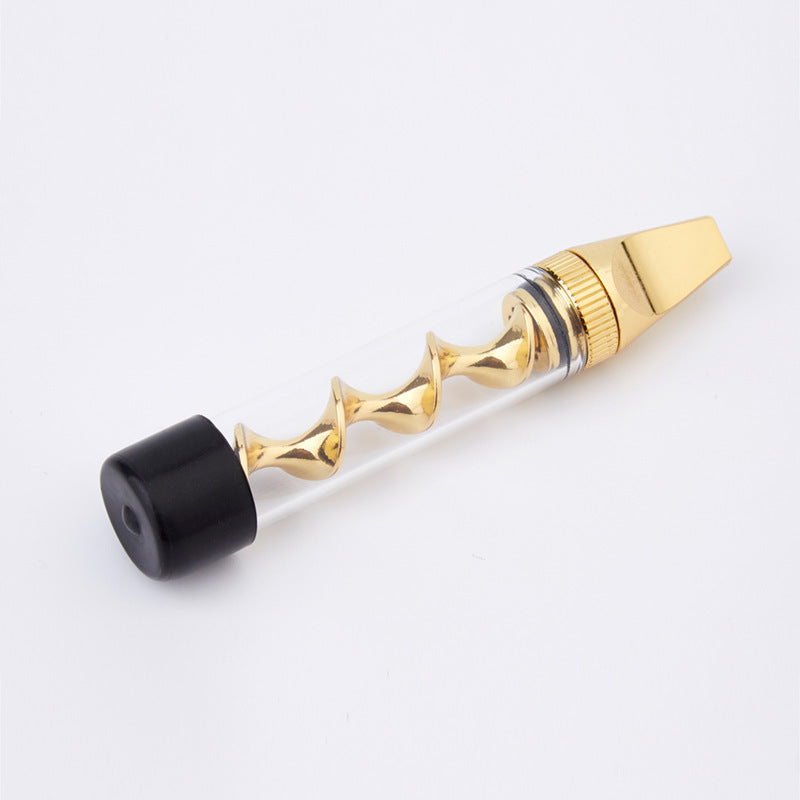 7P Mini V2 Twisty Glass Blunt Dry Herb Smoking Pipe Kit