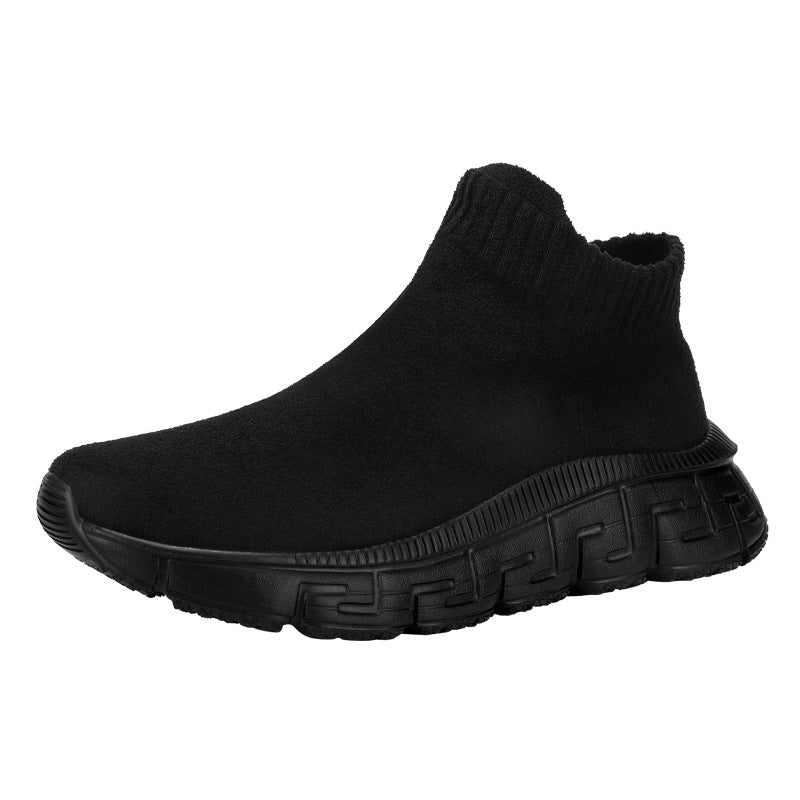 Tecnología Flying Tejido Superficie Invierno Moda Transpirable Cómodo Slip-on Zapatos Casuales