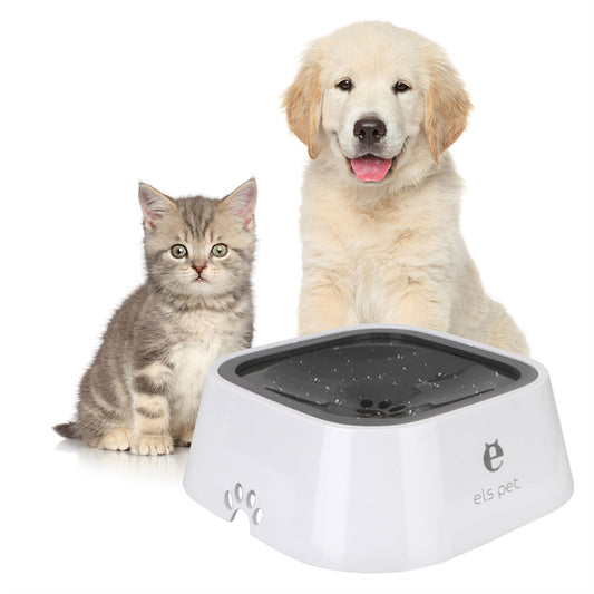 1.5L 猫狗水碗携带漂浮碗防溢慢饮水器饮水器宠物饮水器 ABS&amp;PP 狗用品