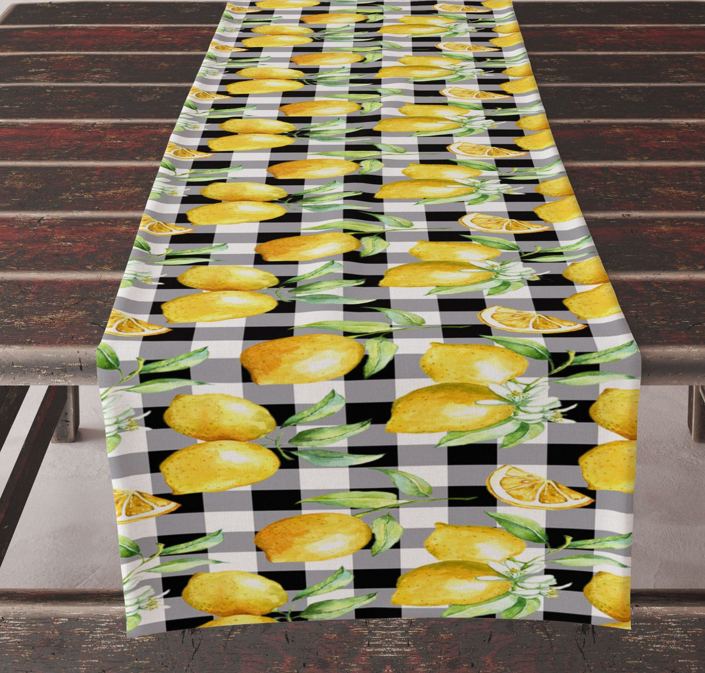 Spring And Summer Sunflower Printing Table Runner Summer Lemon Flower