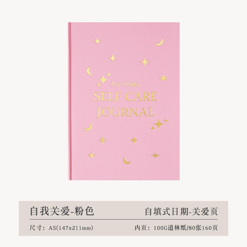 Thanksgiving Diary Happy Self-care Diary Boy English Version A5 Notebook Cloth Book