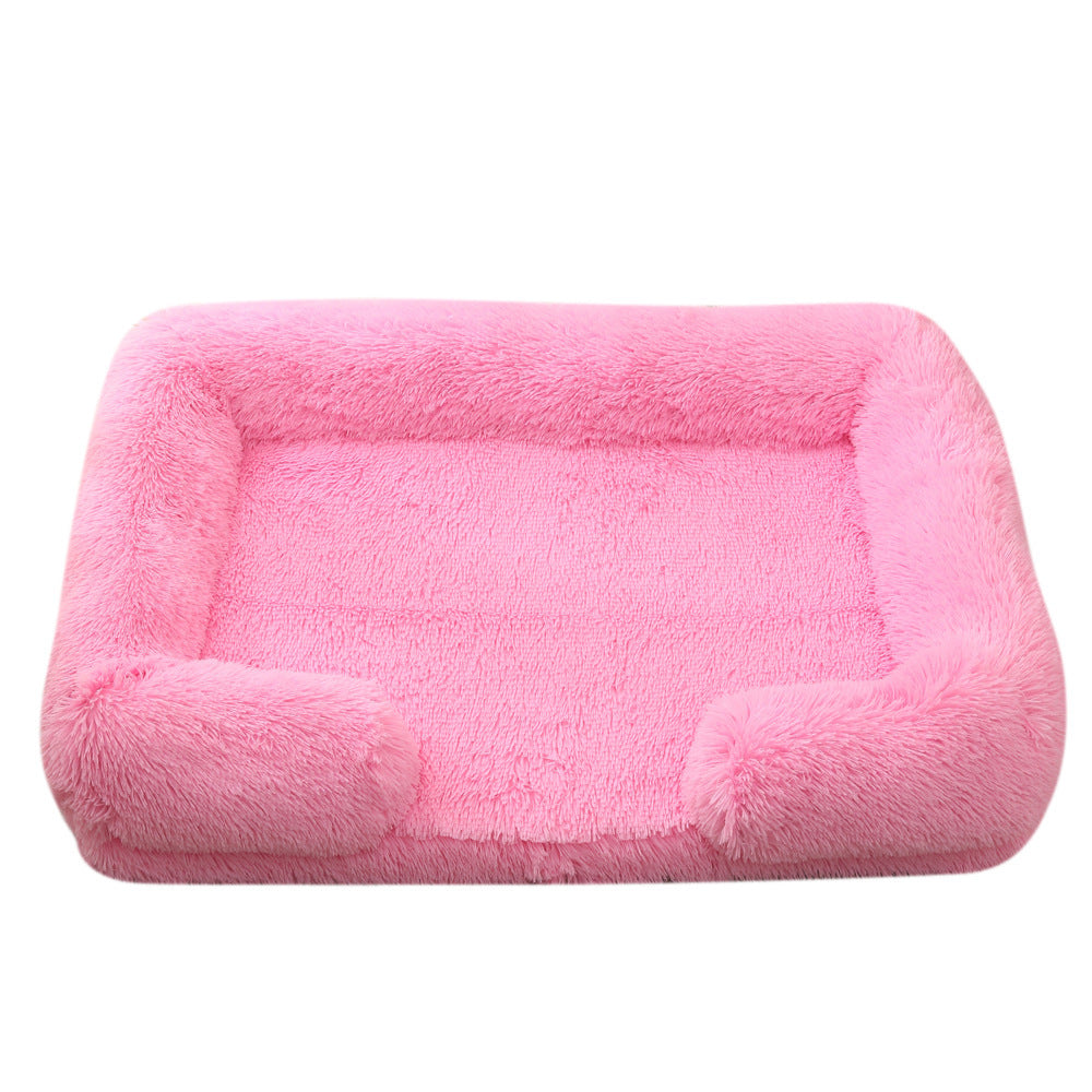 Plush Round Pet Bed Dog Bed Winter