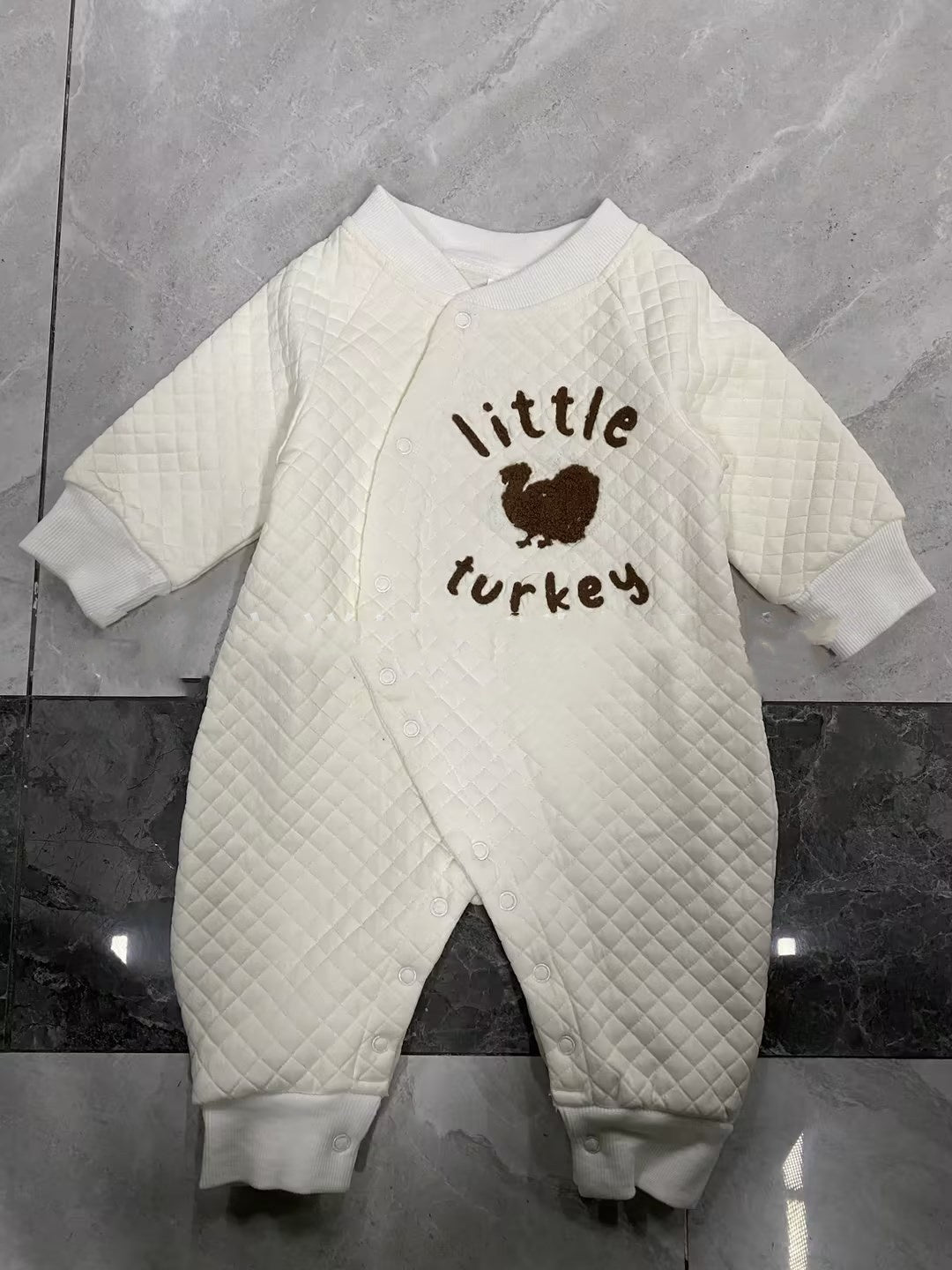 Children's Thanksgiving Embroidered Jumpsuit