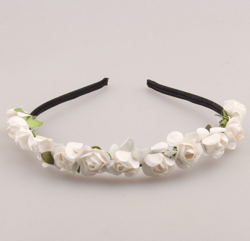 12 Paper roses headband