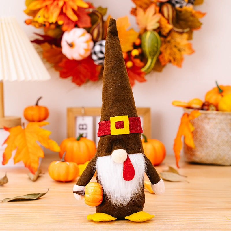 Creative Thanksgiving Fabric Decoration Harvest Festival Doll