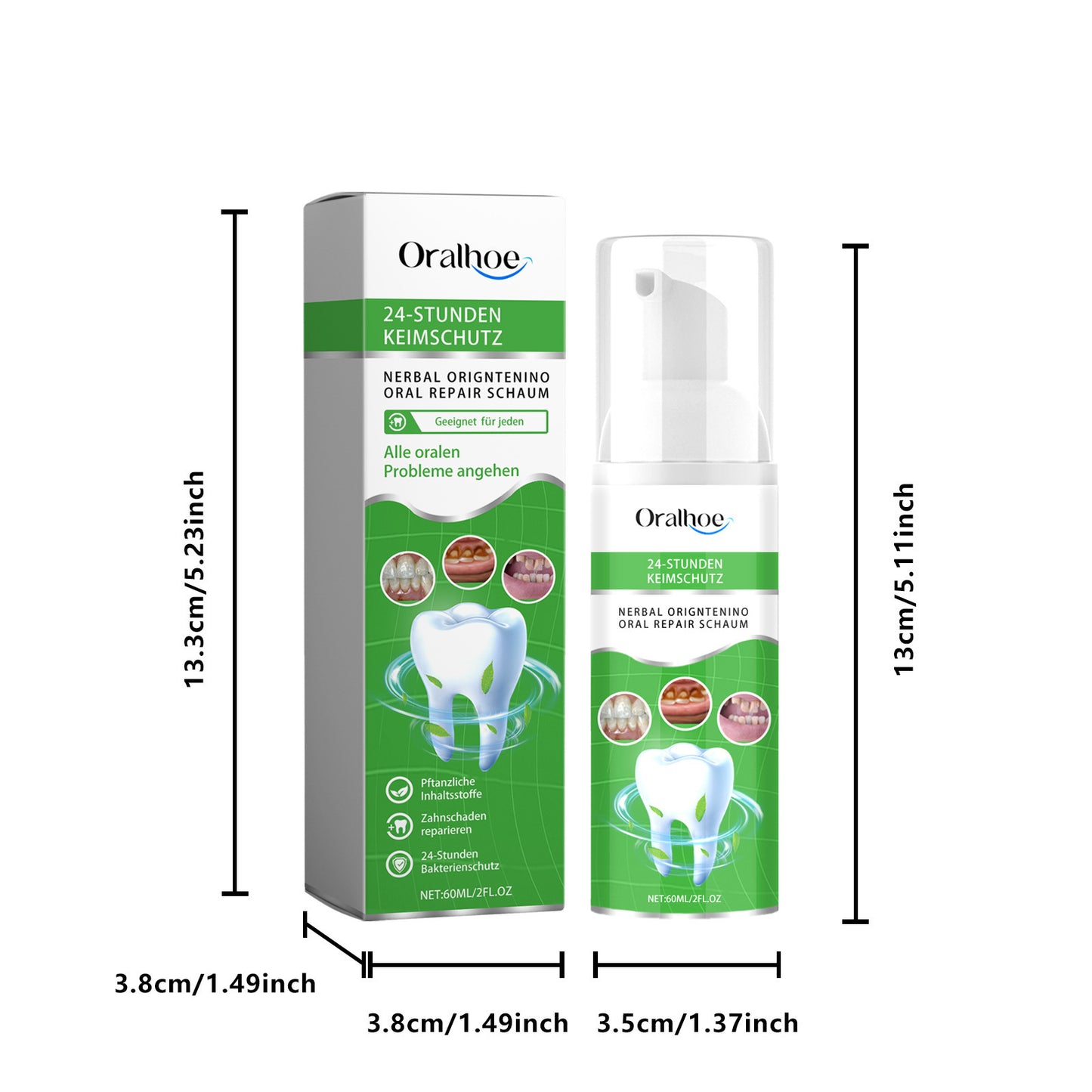 Herbal Deep Cleansing Tartar Whitening Teeth Oral Mousse