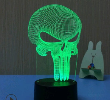 Led night light owl 3D table lamp can touch colorful