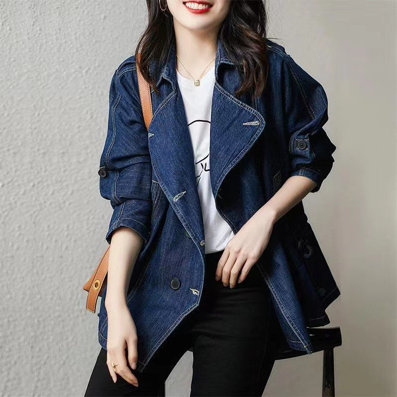 Women's Fashion Loose Casual Denim Coat