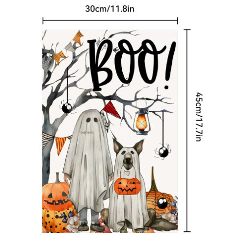 Halloween Garden Banner Day Of The Dead Flag Creative Ghost