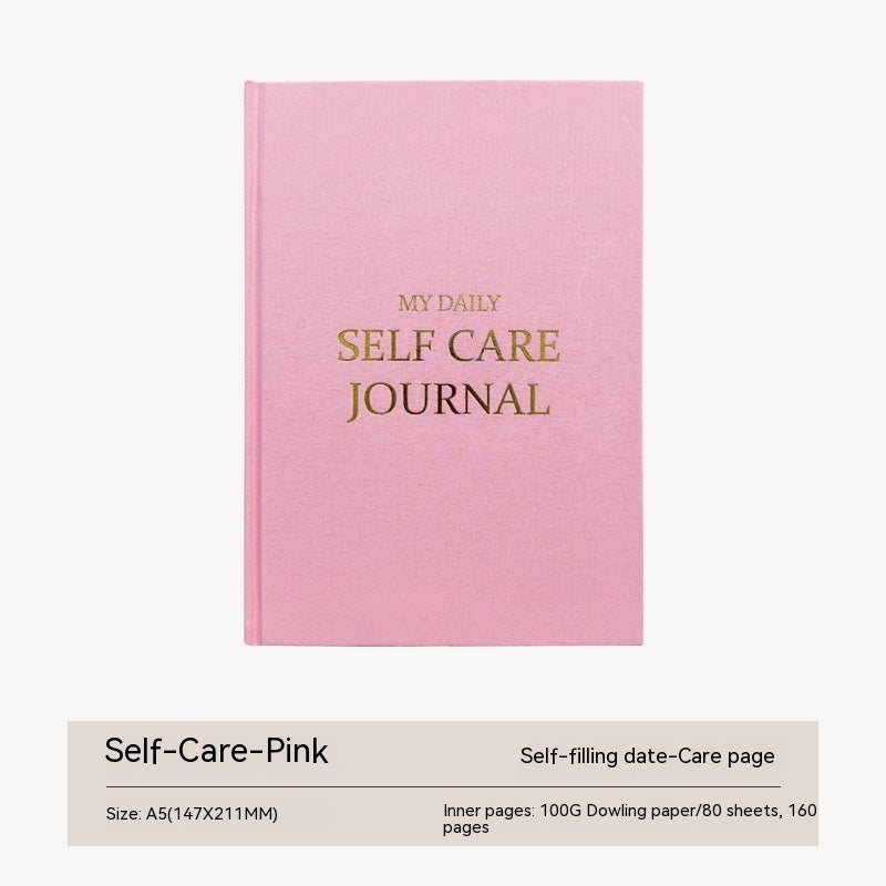 Thanksgiving Diary Happy Self-care Diary Boy English Version A5 Notebook Cloth Book