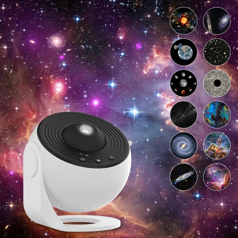 Proyector de galaxia con luz nocturna, proyector de cielo estrellado, lámpara planetaria giratoria 360 para dormitorio de niños, regalo del Día de San Valentín, decoración de boda