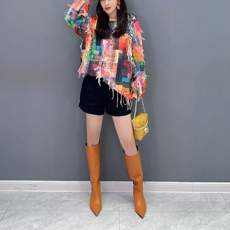 Winter Casual Tassel Slimming Thickened Sweater