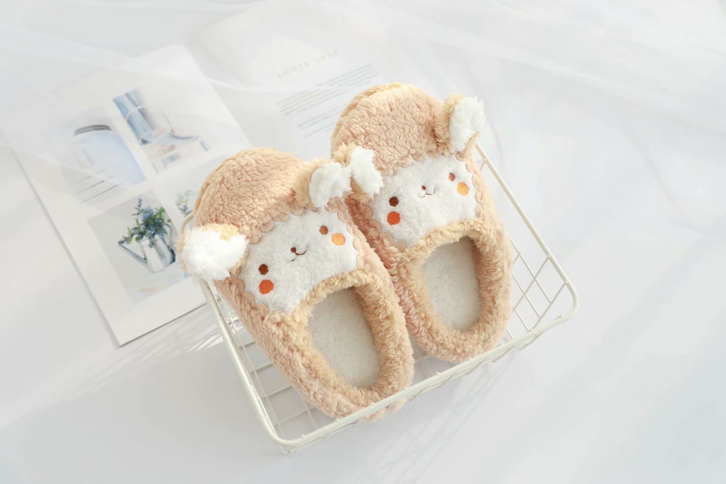 Winter warm couple slippers