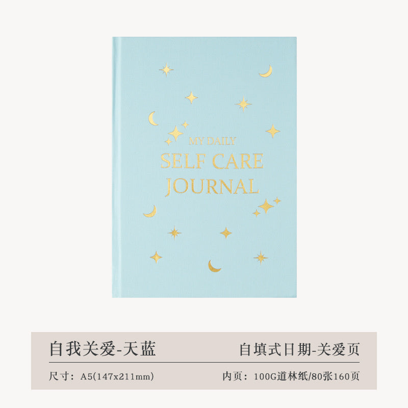 Thanksgiving Diary Happy Self-care Diary Boy English Version A5 Notebook Cloth Book