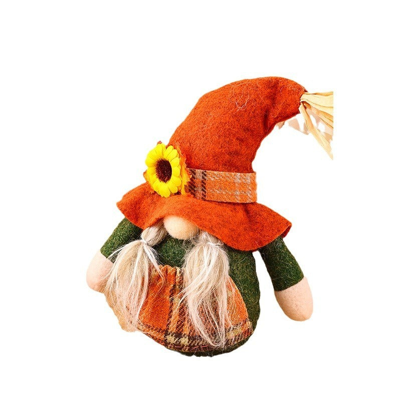 Thanksgiving Day Faceless Old Man Doll Doll Small Size Harvest Festival Doll Gift Domestic Ornaments