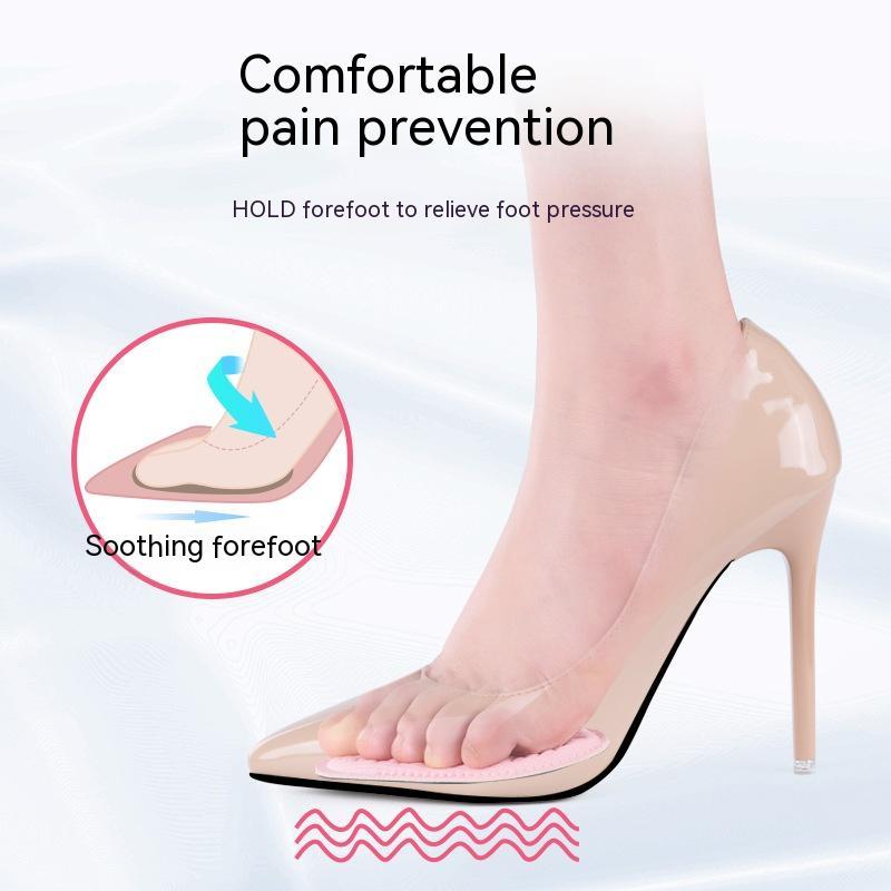 Women's Half Size Forefoot Pad Anti-pain Super Soft Anti-slip High Heels Half Size Insole