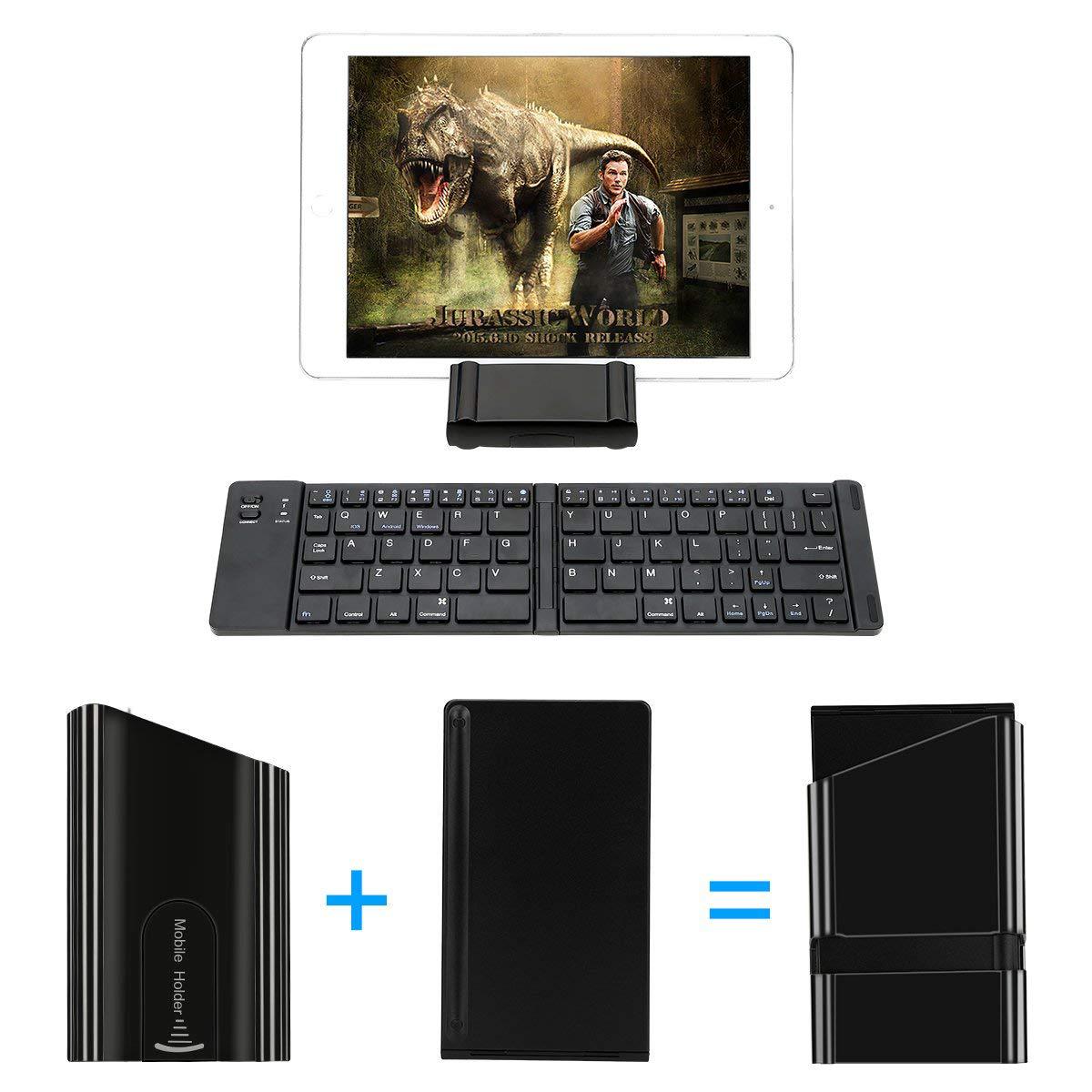 Folding Metal Bluetooth Foldable Keyboard Mini Bluetooth Wireless