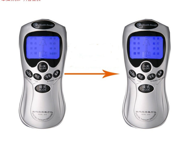 Digital Meridian Physiotherapy Massager Multi-function Mini Massager Household Portable Pulse Massager Body