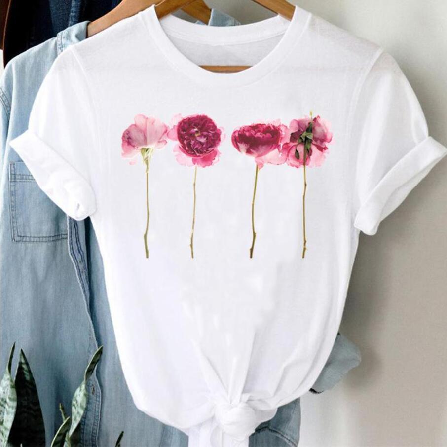 Women's Printed Cartoon Casual T-shirt