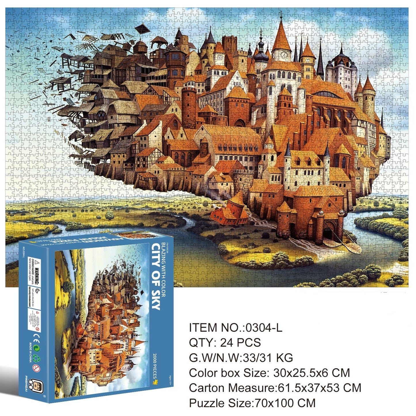 Difficulty Burning Brain Cure Department 2000 Pieces Of Puzzle Adult Decompression Boredom