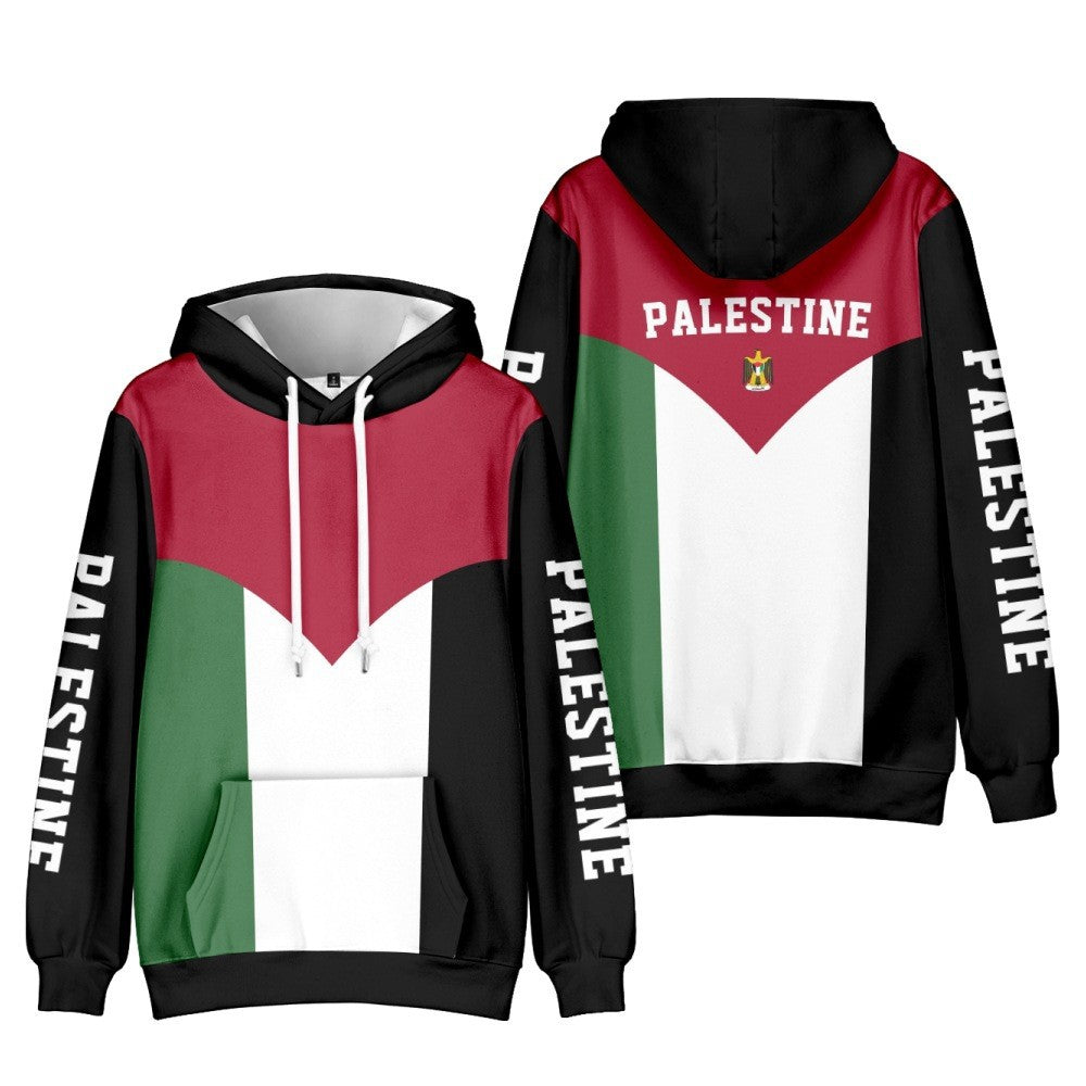 Palestinian Refueling Polyester Fiber Hoodie Jacket