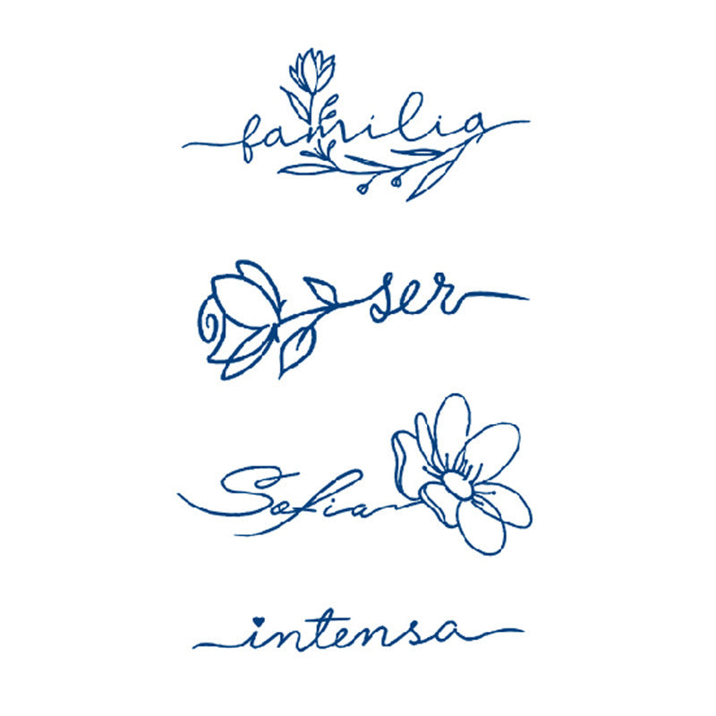 Tattoo Sticker Small Size Herb Semi-permanent