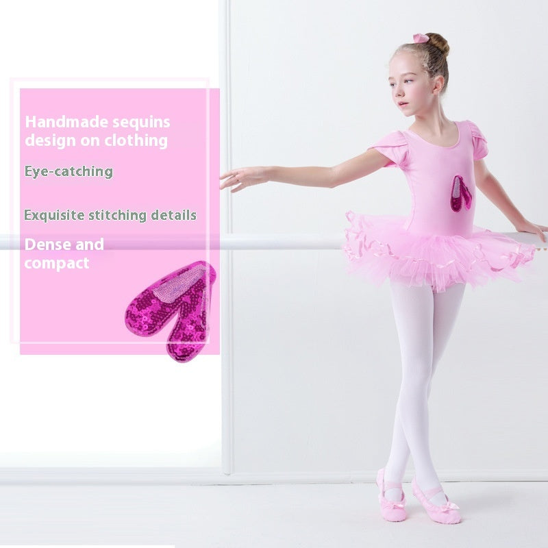 Girls Fashion Dancing Dress Exercise Clothing