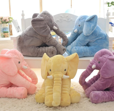 Almohada De Muñeca De Elefante Para Dormir Confort Para Bebé Con