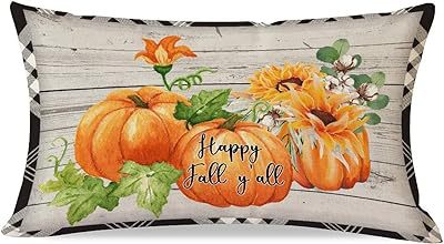 Cross-border Autumn Pumpkin Thanksgiving Pillow Cover Waist Pad Family 30x50cm Without Core