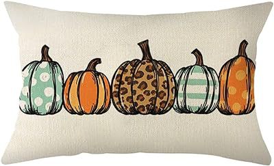 Cross-border Autumn Pumpkin Thanksgiving Pillow Cover Waist Pad Family 30x50cm Without Core