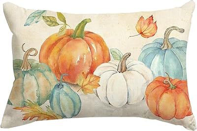 Cross-border Autumn Pumpkin Thanksgiving Pillow Cover Waist Pad Family 30x50cm Without Core