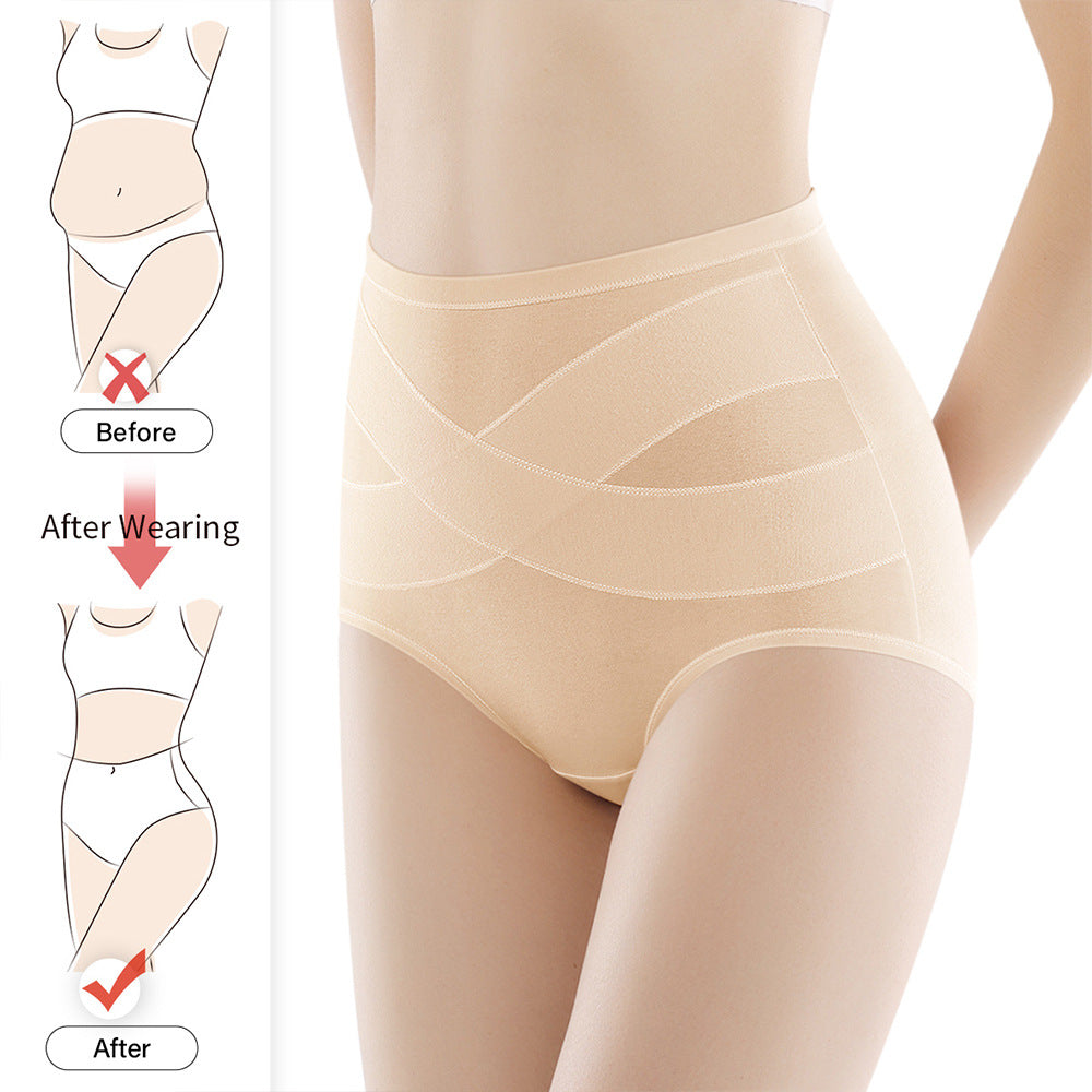 High Waist Shaping Briefs Large Size Ladies' Underwear