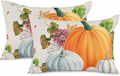 Cross-border Autumn Pumpkin Thanksgiving Pillow Cover Waist Pad Family 30x50cm Without Core