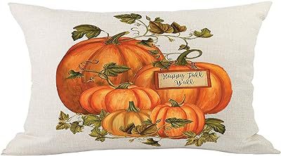 Cross-border Autumn Pumpkin Thanksgiving Pillow Cover Waist Pad Family 30x50cm Without Core