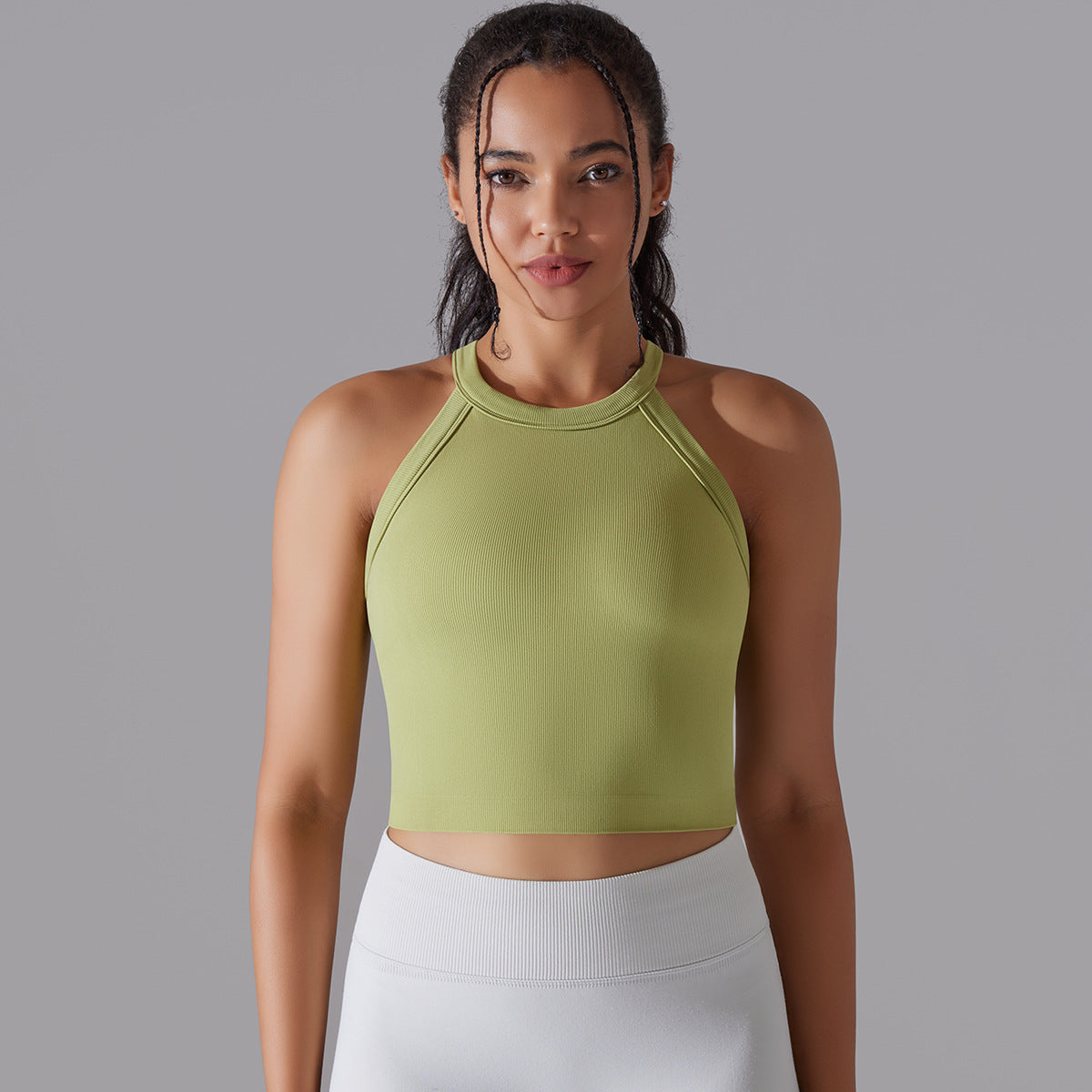 Women's Knitted Candy Yoga Breathable Top