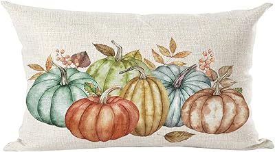 Cross-border Autumn Pumpkin Thanksgiving Pillow Cover Waist Pad Family 30x50cm Without Core