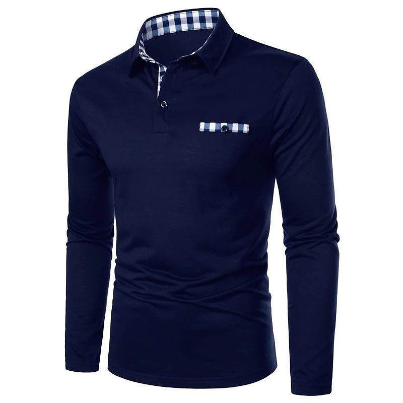 Polo deportivo con cremallera y solapa para hombre