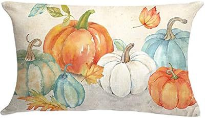 Cross-border Autumn Pumpkin Thanksgiving Pillow Cover Waist Pad Family 30x50cm Without Core